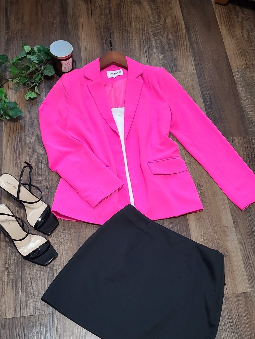 Steve Madden Vibrant Hot Pink Blazer